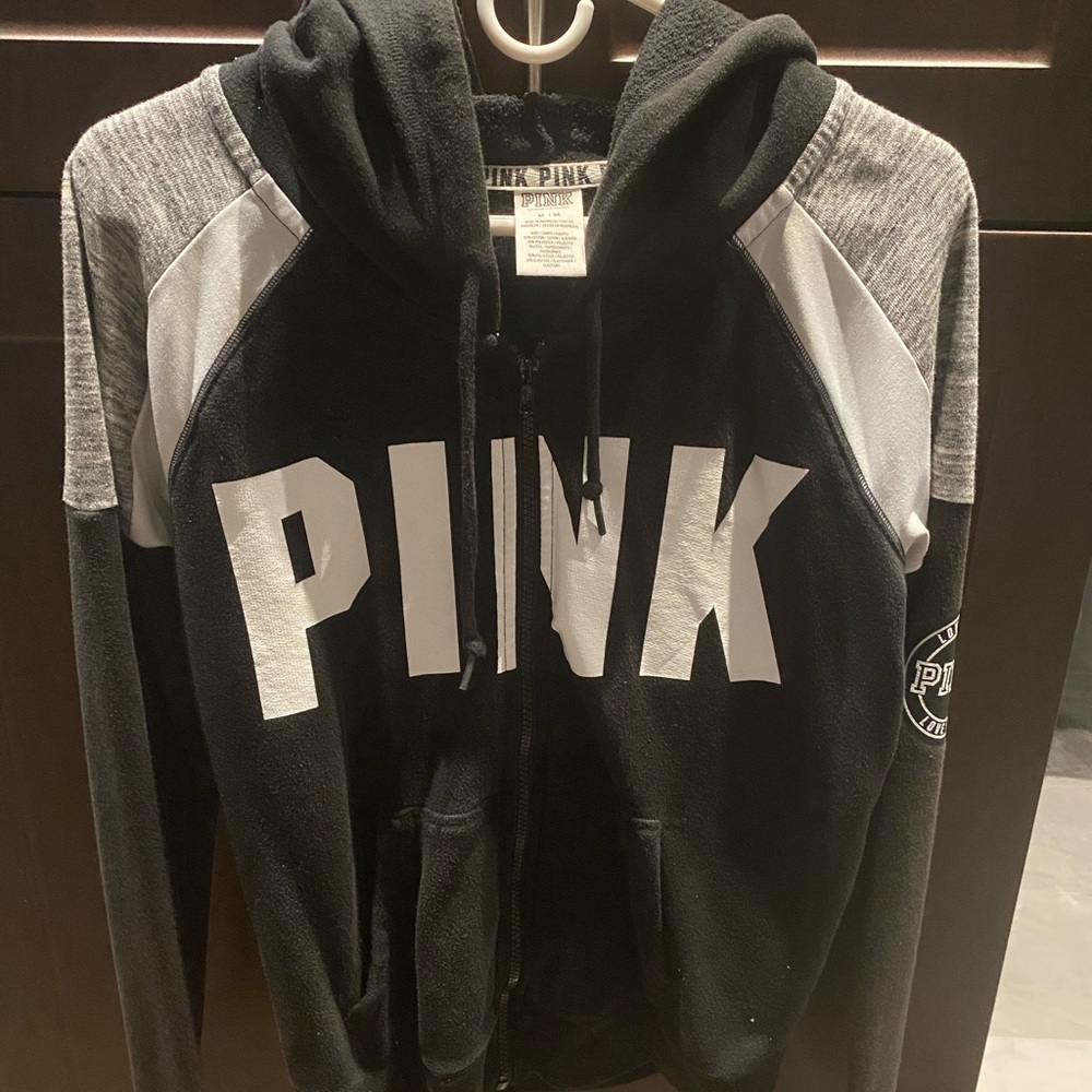 PINK zip up hoodie